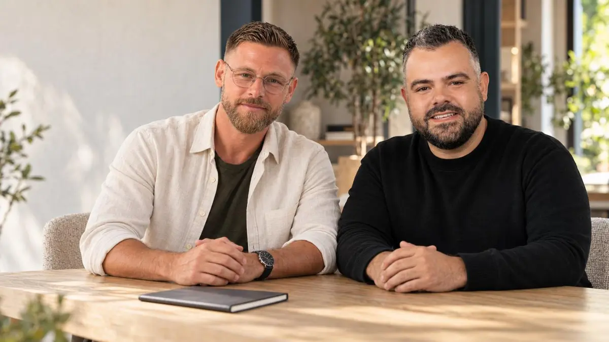 Stefan Beekwilder en Javier Saez Perez, oprichters van BespaarKoers